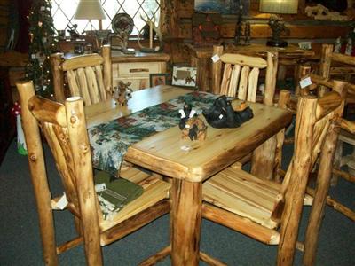 Rustic cabin discount dining table