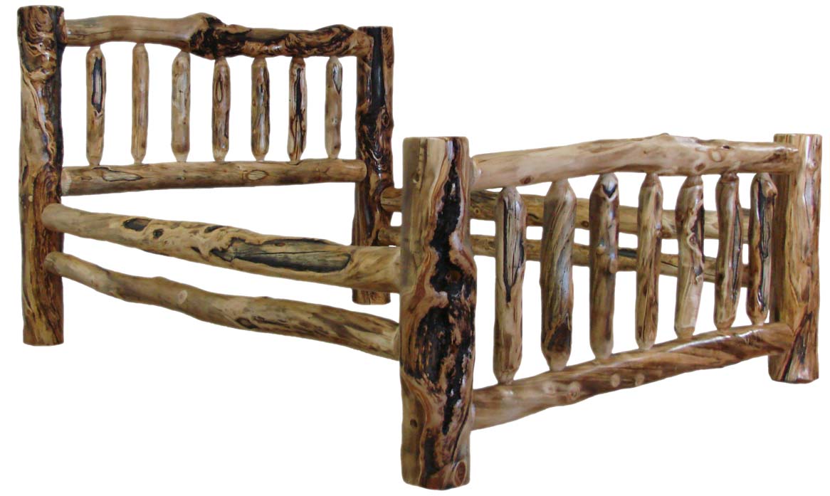 Woodworking log cabin bed frame PDF Free Download